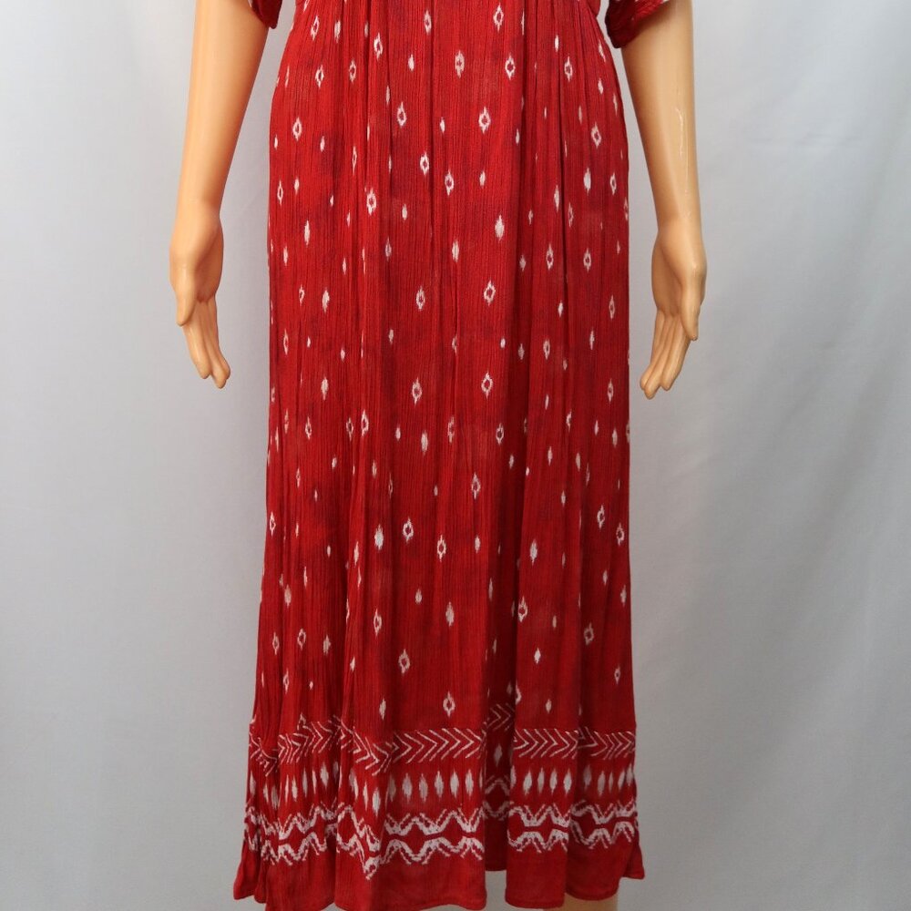 Knox Rose Midi Dress Sz S Coastal Boho Beach Western Cottagecore Prairie Batwing - Picture 3 of 12